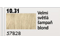 Barvy na vlasy šampaň blond